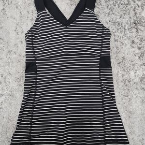 Lululemon Athletica Black and White Striped Top